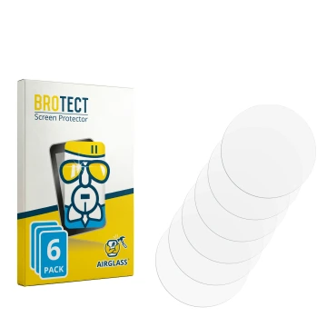 Parte frontale di una confezione del prodotto con il logo del marchio BROTECT. Accanto si trova la protezione per lo schermo c