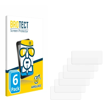 Parte frontale di una confezione del prodotto con il logo del marchio BROTECT. Accanto si trova la protezione per lo schermo c