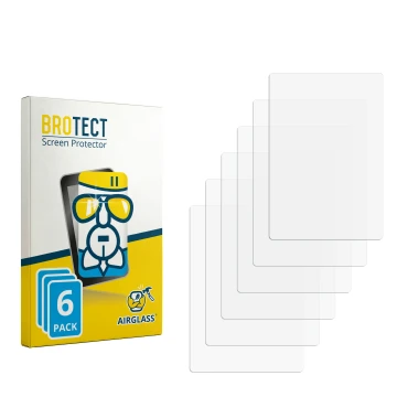Parte frontale di una confezione del prodotto con il logo del marchio BROTECT. Accanto si trova la protezione per lo schermo c