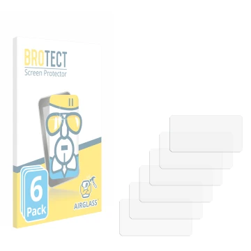 Parte frontale di una confezione del prodotto con il logo del marchio BROTECT. Accanto si trova la protezione per lo schermo c