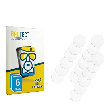 Parte frontale di una confezione del prodotto con il logo del marchio BROTECT. Accanto si trova la protezione per lo schermo c