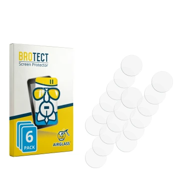 Parte frontale di una confezione del prodotto con il logo del marchio BROTECT. Accanto si trova la protezione per lo schermo c