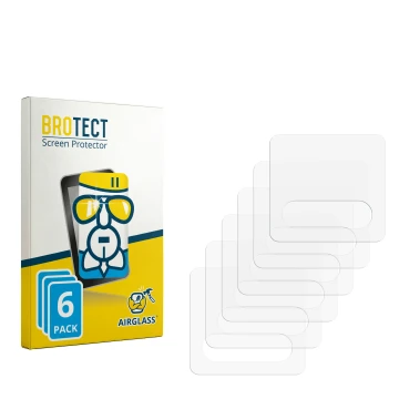 Parte frontale di una confezione del prodotto con il logo del marchio BROTECT. Accanto si trova la protezione per lo schermo c