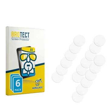 Parte frontale di una confezione del prodotto con il logo del marchio BROTECT. Accanto si trova la protezione per lo schermo c
