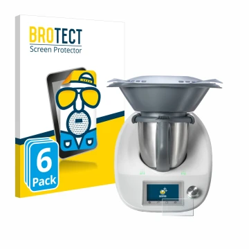 Parte frontale di una confezione del prodotto con il logo del marchio BROTECT. Accanto è raffigurato il dispositivo Vorwerk Th