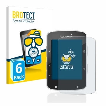 Parte frontale di una confezione del prodotto con il logo del marchio BROTECT. Accanto è raffigurato il dispositivo Garmin Edg