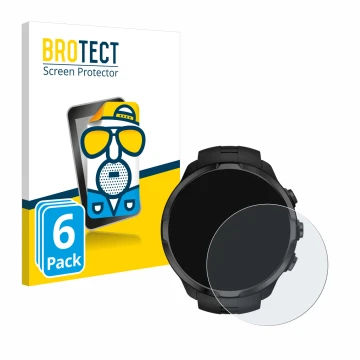 Parte frontale di una confezione del prodotto con il logo del marchio BROTECT. Accanto è raffigurato il dispositivo Suunto Spa