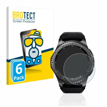 Parte frontale di una confezione del prodotto con il logo del marchio BROTECT. Accanto è raffigurato il dispositivo Samsung Ge