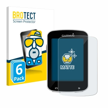 Parte frontale di una confezione del prodotto con il logo del marchio BROTECT. Accanto è raffigurato il dispositivo Garmin Edg