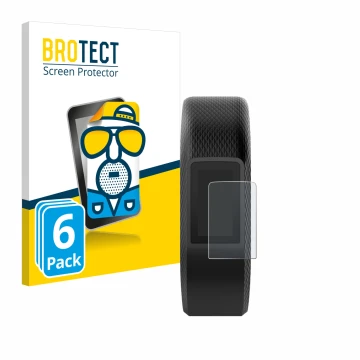 Parte frontale di una confezione del prodotto con il logo del marchio BROTECT. Accanto è raffigurato il dispositivo Garmin Viv