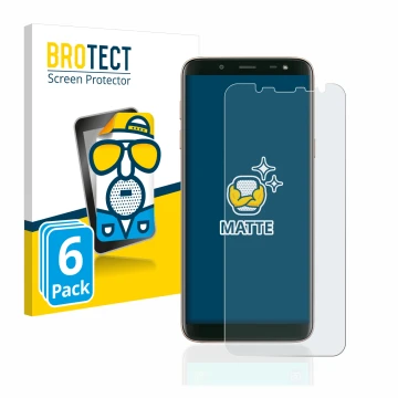 Parte frontale di una confezione del prodotto con il logo del marchio BROTECT. Accanto è raffigurato il dispositivo Samsung Ga