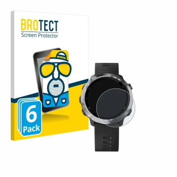 Parte frontale di una confezione del prodotto con il logo del marchio BROTECT. Accanto è raffigurato il dispositivo Garmin For