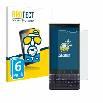Parte frontale di una confezione del prodotto con il logo del marchio BROTECT. Accanto è raffigurato il dispositivo BlackBerry