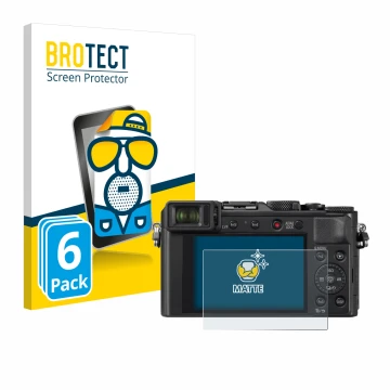 Parte frontale di una confezione del prodotto con il logo del marchio BROTECT. Accanto è raffigurato il dispositivo Panasonic 