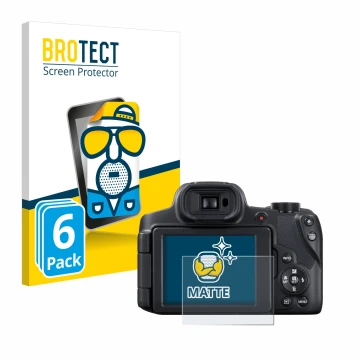 Parte frontale di una confezione del prodotto con il logo del marchio BROTECT. Accanto è raffigurato il dispositivo Canon Powe