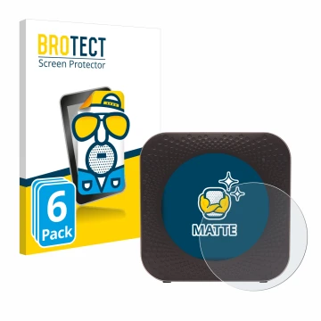 Parte frontale di una confezione del prodotto con il logo del marchio BROTECT. Accanto è raffigurato il dispositivo Netgear Ni