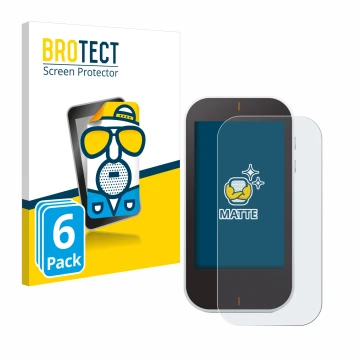 Parte frontale di una confezione del prodotto con il logo del marchio BROTECT. Accanto è raffigurato il dispositivo Garmin App