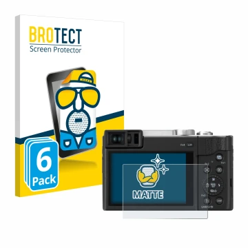 Parte frontale di una confezione del prodotto con il logo del marchio BROTECT. Accanto è raffigurato il dispositivo Panasonic 