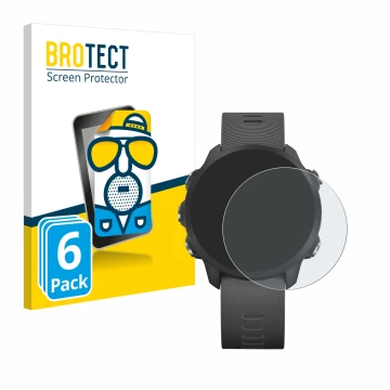 Parte frontale di una confezione del prodotto con il logo del marchio BROTECT. Accanto è raffigurato il dispositivo Garmin For