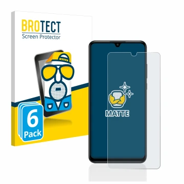 Parte frontale di una confezione del prodotto con il logo del marchio BROTECT. Accanto è raffigurato il dispositivo Huawei P30