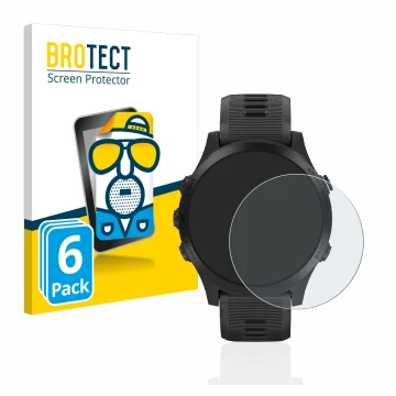 Parte frontale di una confezione del prodotto con il logo del marchio BROTECT. Accanto è raffigurato il dispositivo Garmin For