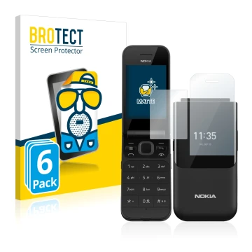 Parte frontale di una confezione del prodotto con il logo del marchio BROTECT. Accanto è raffigurato il dispositivo Nokia 2720