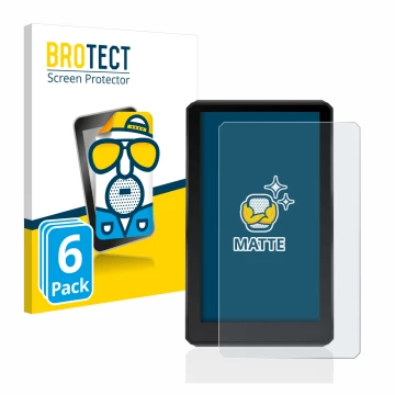 Parte frontale di una confezione del prodotto con il logo del marchio BROTECT. Accanto è raffigurato il dispositivo Garmin zum