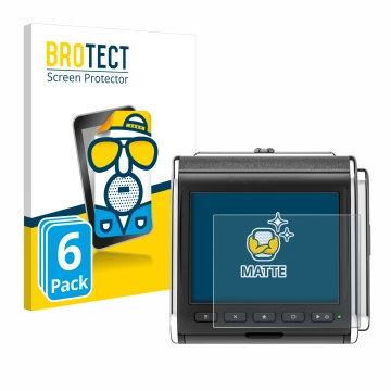 Parte frontale di una confezione del prodotto con il logo del marchio BROTECT. Accanto è raffigurato il dispositivo Hasselblad