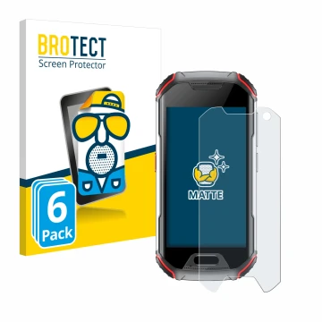 Parte frontale di una confezione del prodotto con il logo del marchio BROTECT. Accanto è raffigurato il dispositivo Unihertz A