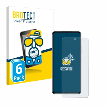 Parte frontale di una confezione del prodotto con il logo del marchio BROTECT. Accanto è raffigurato il dispositivo Xiaomi Poc