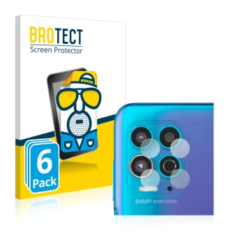 Parte frontale di una confezione del prodotto con il logo del marchio BROTECT. Accanto è raffigurato il dispositivo Motorola M