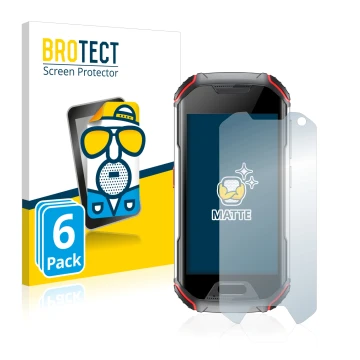 Parte frontale di una confezione del prodotto con il logo del marchio BROTECT. Accanto è raffigurato il dispositivo Unihertz A