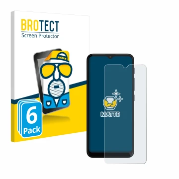 Parte frontale di una confezione del prodotto con il logo del marchio BROTECT. Accanto è raffigurato il dispositivo Motorola M