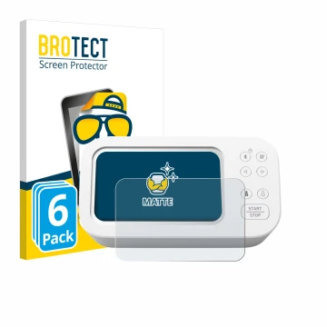 Parte frontale di una confezione del prodotto con il logo del marchio BROTECT. Accanto è raffigurato il dispositivo Omron X7 S