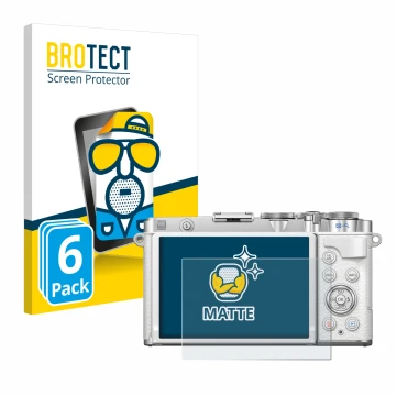 Parte frontale di una confezione del prodotto con il logo del marchio BROTECT. Accanto è raffigurato il dispositivo Olympus PE