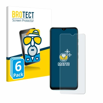 Parte frontale di una confezione del prodotto con il logo del marchio BROTECT. Accanto è raffigurato il dispositivo Wiko Power