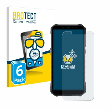 Parte frontale di una confezione del prodotto con il logo del marchio BROTECT. Accanto è raffigurato il dispositivo Ulefone Ar