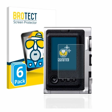 Parte frontale di una confezione del prodotto con il logo del marchio BROTECT. Accanto è raffigurato il dispositivo Fujifilm I