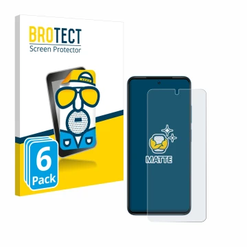 Parte frontale di una confezione del prodotto con il logo del marchio BROTECT. Accanto è raffigurato il dispositivo Xiaomi Red