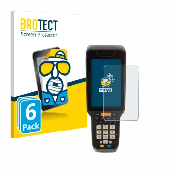 Parte frontale di una confezione del prodotto con il logo del marchio BROTECT. Accanto è raffigurato il dispositivo Datalogic 