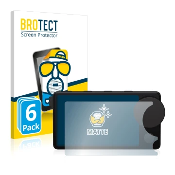 Parte frontale di una confezione del prodotto con il logo del marchio BROTECT. Accanto è raffigurato il dispositivo Spotify Ca