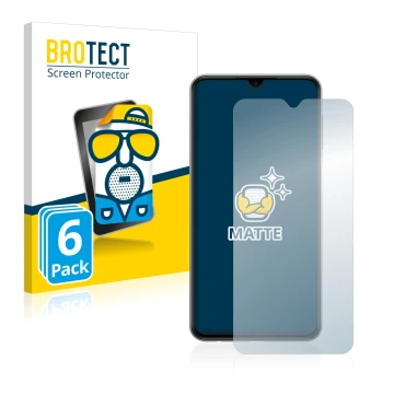 Parte frontale di una confezione del prodotto con il logo del marchio BROTECT. Accanto è raffigurato il dispositivo Samsung Ga