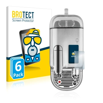 Parte frontale di una confezione del prodotto con il logo del marchio BROTECT. Accanto è raffigurato il dispositivo Sage Nespr