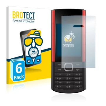 Parte frontale di una confezione del prodotto con il logo del marchio BROTECT. Accanto è raffigurato il dispositivo Nokia 5710