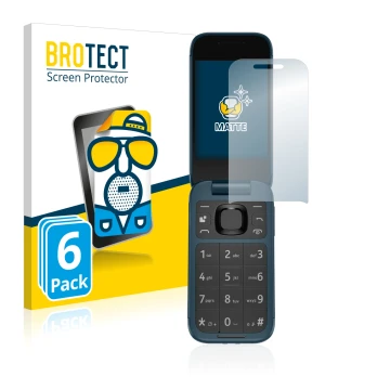 Parte frontale di una confezione del prodotto con il logo del marchio BROTECT. Accanto è raffigurato il dispositivo Nokia 2660