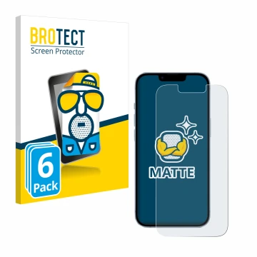 Parte frontale di una confezione del prodotto con il logo del marchio BROTECT. Accanto è raffigurato il dispositivo Apple iPho