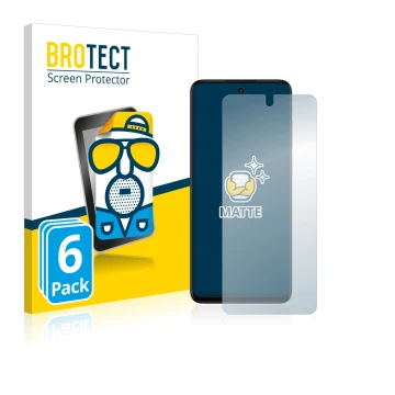 Parte frontale di una confezione del prodotto con il logo del marchio BROTECT. Accanto è raffigurato il dispositivo Motorola M
