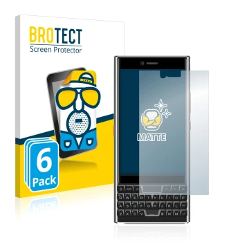 Parte frontale di una confezione del prodotto con il logo del marchio BROTECT. Accanto è raffigurato il dispositivo Unihertz T