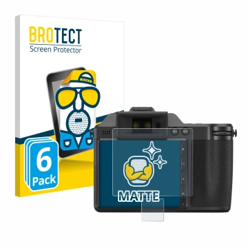 Parte frontale di una confezione del prodotto con il logo del marchio BROTECT. Accanto è raffigurato il dispositivo Hasselblad