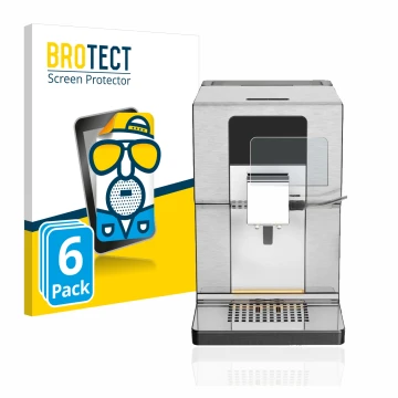 Parte frontale di una confezione del prodotto con il logo del marchio BROTECT. Accanto è raffigurato il dispositivo Krups Intu